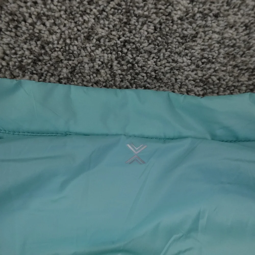 NEW Xersion Vest Womens 2X Blue‎ Full Zip Quilted Packable Jacket Gilet Coat